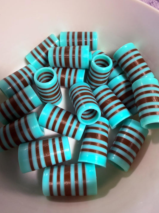 Seafoam .355 ferrules 1 inch 10pack