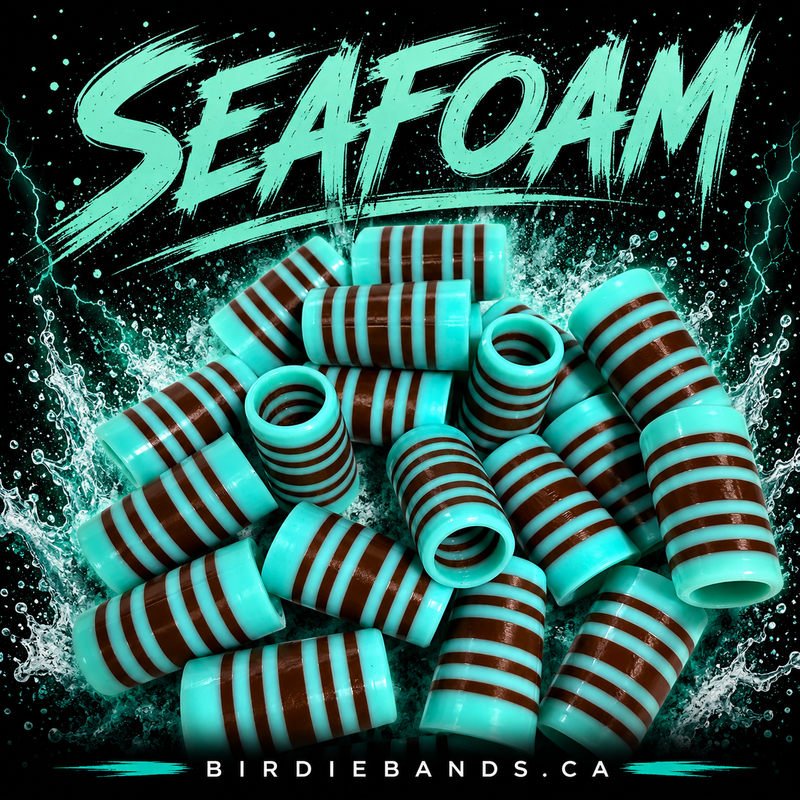 Seafoam .355 ferrules 1 inch 10pack